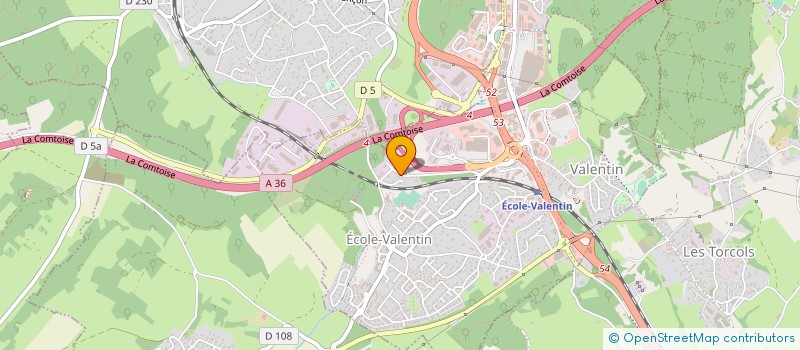 localisation de l'entreprise GARAGE ECOLE VALENTIN à ECOLE-VALENTIN
