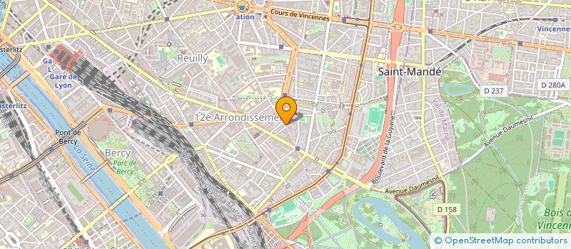 localisation de l'entreprise GARAGE EDGAR QUINET à PARIS