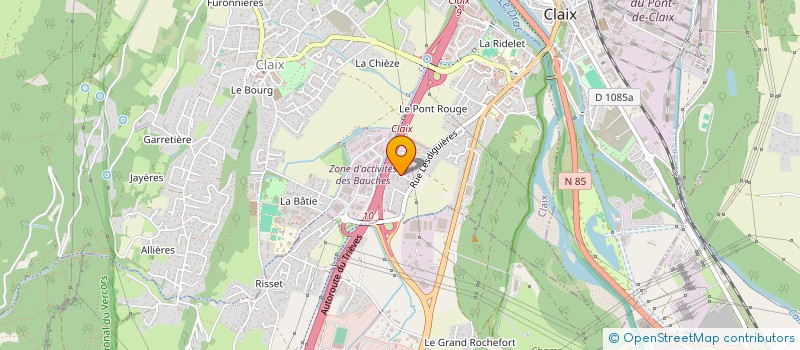 localisation de l'entreprise GARAGE ELITE CARS à CLAIX