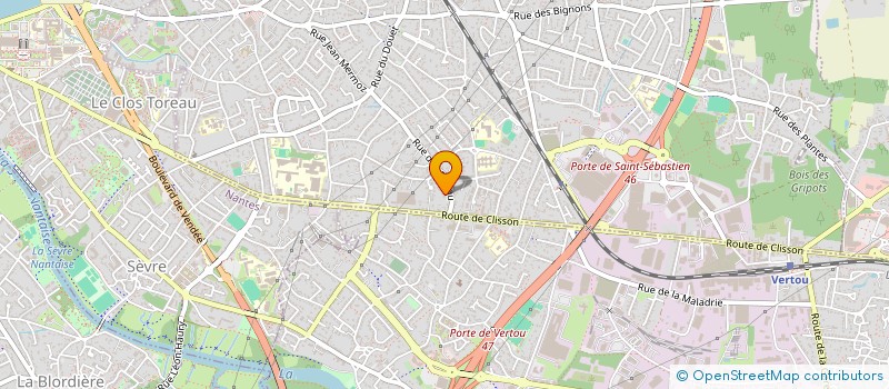 localisation de l'entreprise GARAGE EMIL à SAINT-SEBASTIEN-SUR-LOIRE