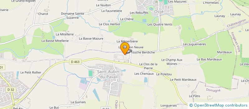 localisation de l'entreprise GARAGE ENTRETIEN LOCATION VOITURE PILOTE  CHATEAUGIRON