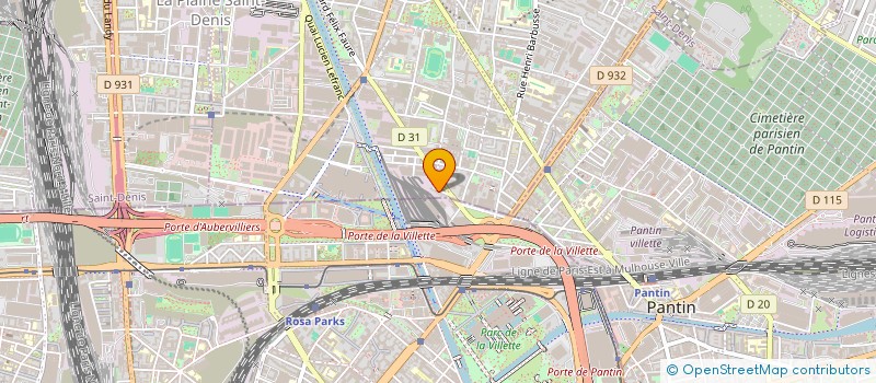 localisation de l'entreprise GARAGE ERIC à AUBERVILLIERS