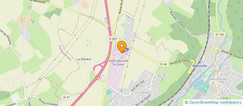 localisation de l'entreprise GARAGE ESLETTES AUTOMOBILES  ESLETTES