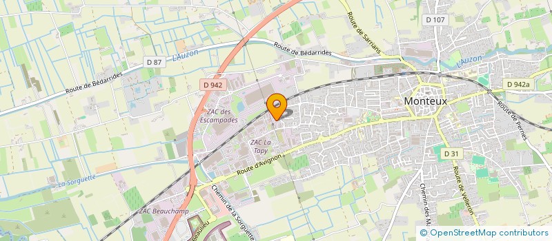 localisation de l'entreprise GARAGE ESSA  MONTEUX