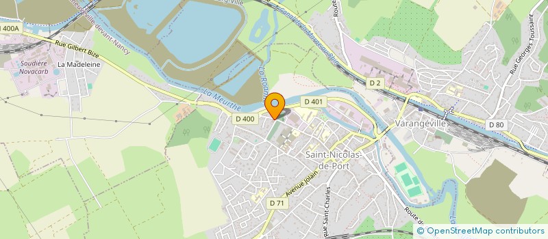 localisation de l'entreprise GARAGE EST RACING AUTOMOBILE  SAINT-NICOLAS-DE-PORT