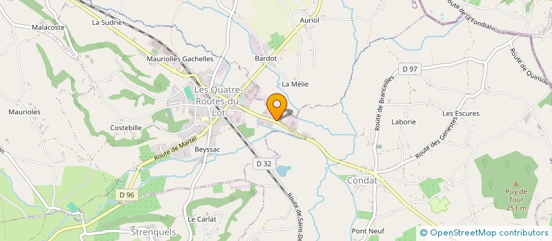 localisation de l'entreprise GARAGE ESTEVES  LE VIGNON-EN-QUERCY