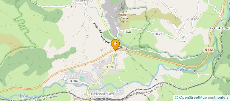 localisation de l'entreprise GARAGE ESTEYRIES à NEUSSARGUES EN PINATELLE