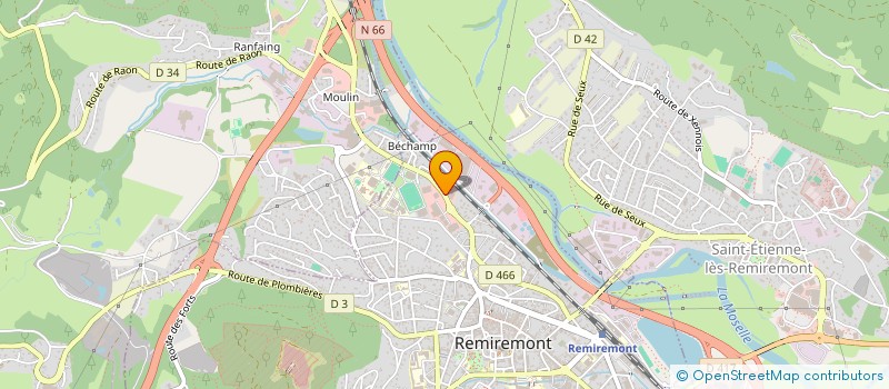 localisation de l'entreprise GARAGE ETIENNE  REMIREMONT