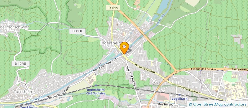 localisation de l'entreprise GARAGE ETIENNE WACKENTHALER  INGERSHEIM