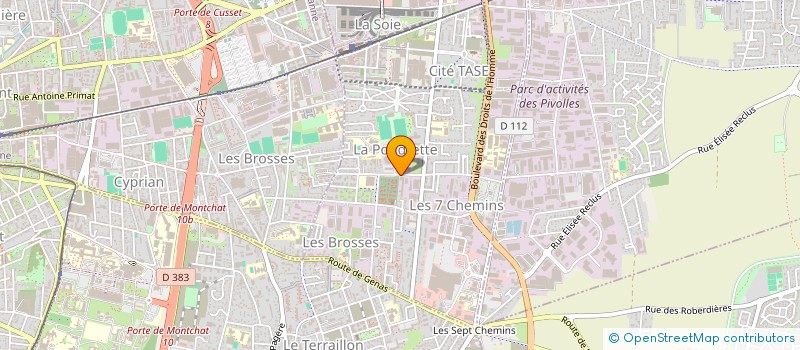 localisation de l'entreprise GARAGE EURO AUTO  VAULX-EN-VELIN