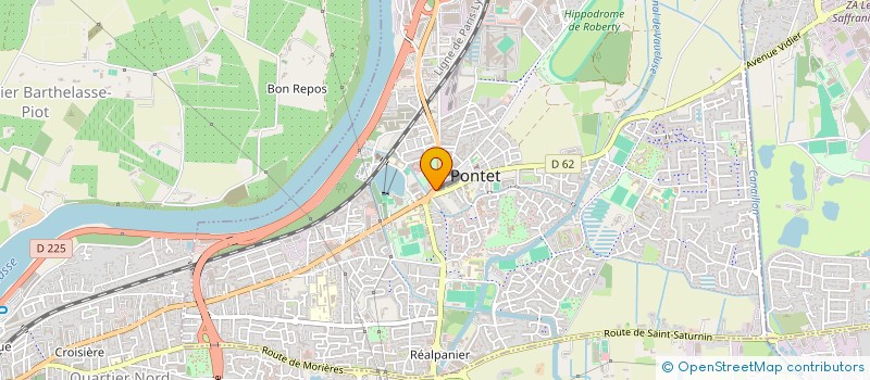 localisation de l'entreprise GARAGE EUROP'SERVICE  LE PONTET