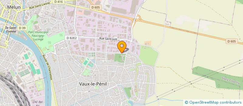 localisation de l'entreprise GARAGE EUROPE à VAUX-LE-PENIL
