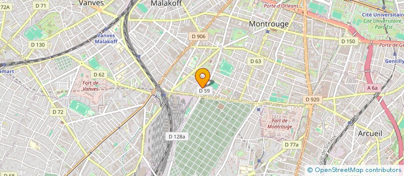 localisation de l'entreprise GARAGE EUROPEN DES AMIS à MONTROUGE