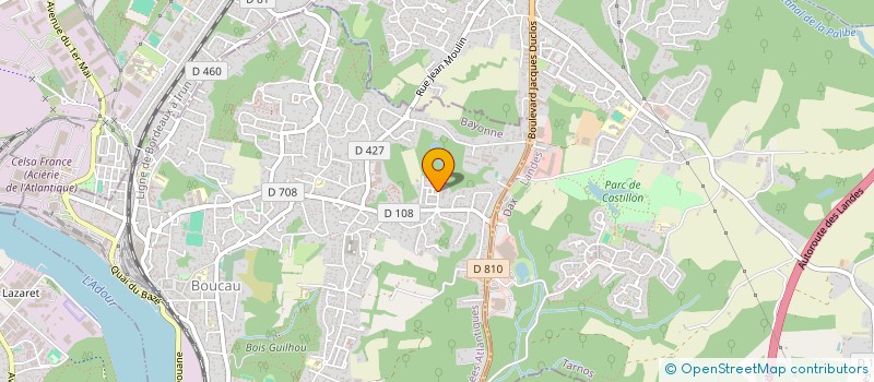 localisation de l'entreprise GARAGE EVOLUTION  BOUCAU