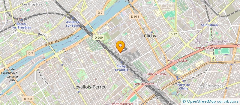 localisation de l'entreprise GARAGE EXPRESS MOBILE à CLICHY