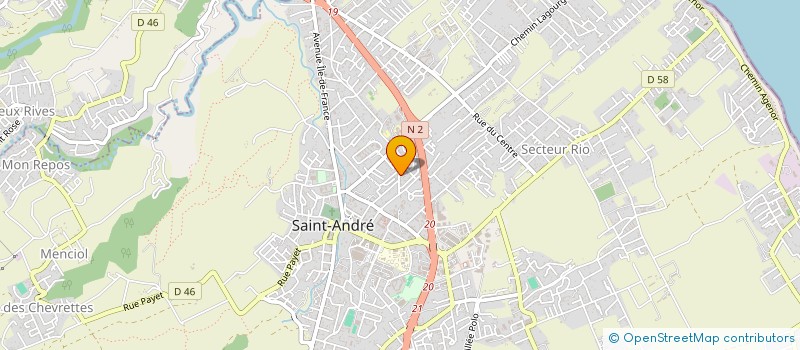 localisation de l'entreprise GARAGE EXPRESS MOBILE à SAINT-ANDRE