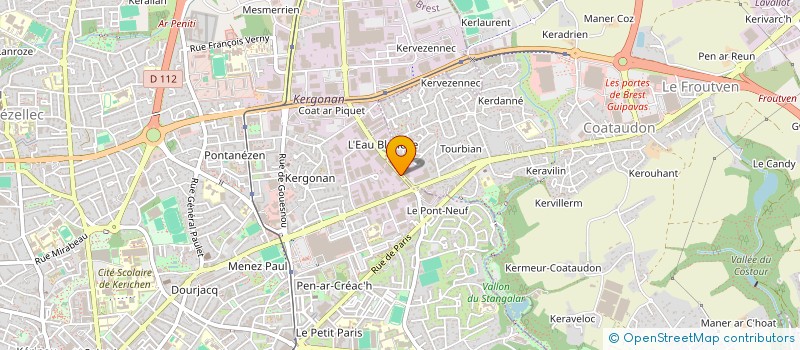 localisation de l'entreprise GARAGE EXPRESS TOUZET à BREST
