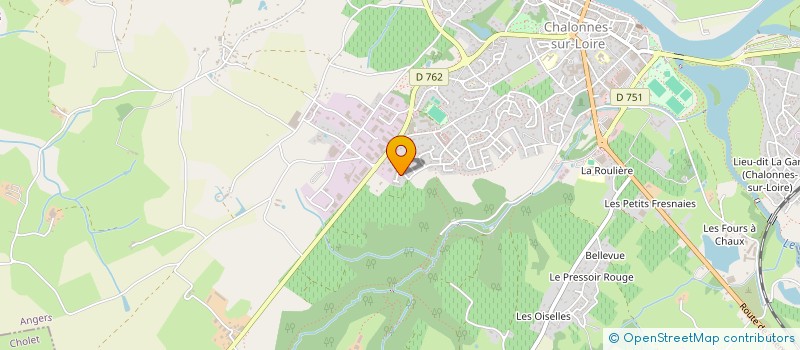 localisation de l'entreprise GARAGE F.TOUBLANC à CHALONNES-SUR-LOIRE