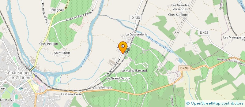 localisation de l'entreprise GARAGE FACEMAZ  MOSNAC-SAINT-SIMEUX