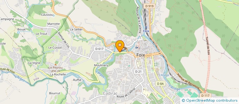 localisation de l'entreprise GARAGE FAGES à FOIX