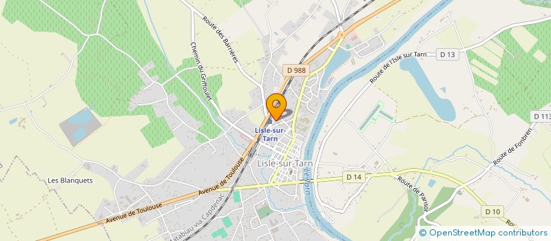 localisation de l'entreprise GARAGE FAUROUX SARL à LISLE-SUR-TARN