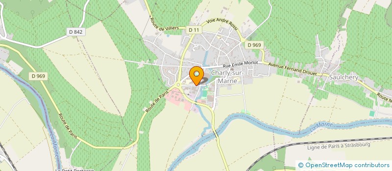 localisation de l'entreprise GARAGE FAVIER à CHARLY-SUR-MARNE