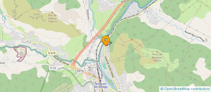 localisation de l'entreprise GARAGE FERNANDEZ à TARASCON-SUR-ARIEGE