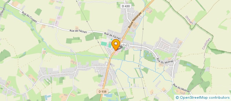 localisation de l'entreprise GARAGE FIEVET ET FILS  COUTICHES