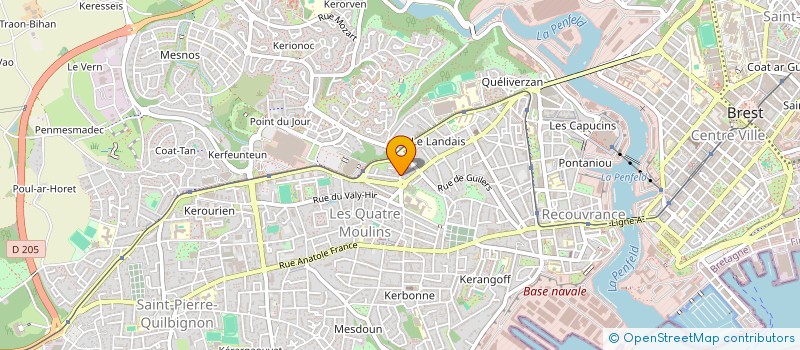 localisation de l'entreprise GARAGE FJC à BREST