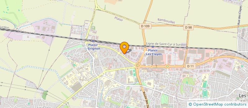 localisation de l'entreprise GARAGE FLAT 78 à PLAISIR