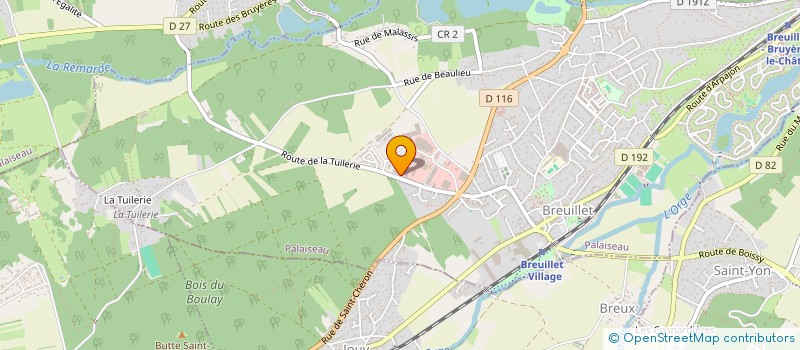 localisation de l'entreprise GARAGE FLEURI DE BREUILLET  BREUILLET