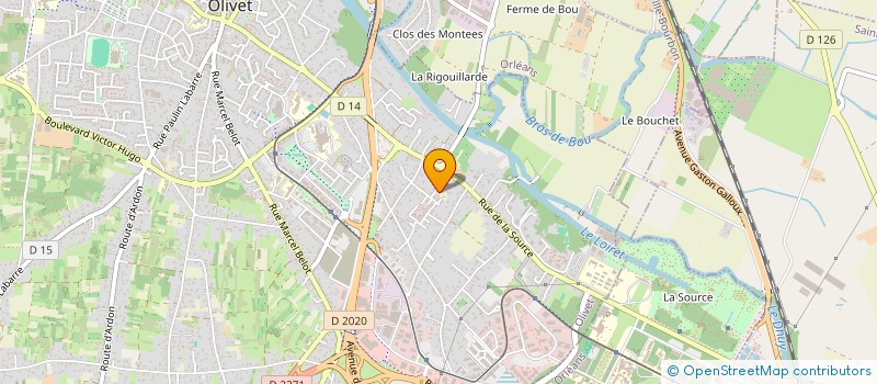 localisation de l'entreprise GARAGE FLEURY AUTO 45 à OLIVET