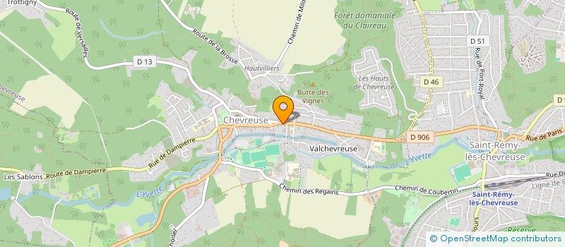 localisation de l'entreprise GARAGE FOLLAIN à CHEVREUSE