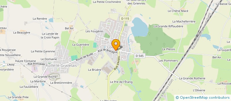 localisation de l'entreprise GARAGE FOUBERT GUILLAUME  BEAULIEU-SUR-OUDON
