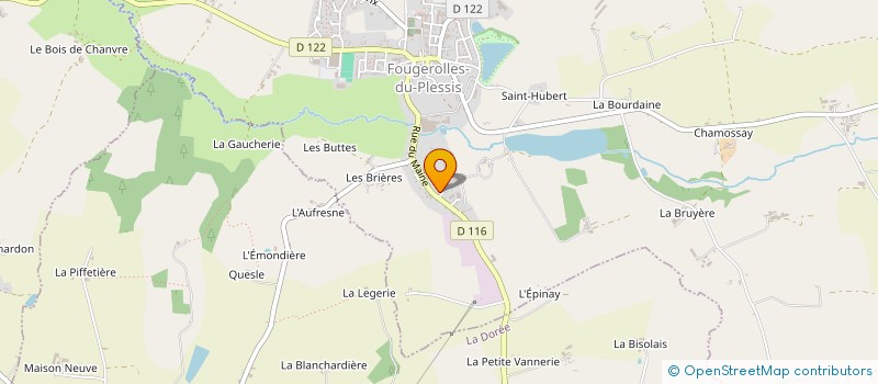 localisation de l'entreprise GARAGE FOUGEROLLES AUTO  FOUGEROLLES-DU-PLESSIS