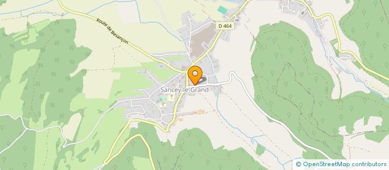 localisation de l'entreprise GARAGE FOURQUET  SANCEY