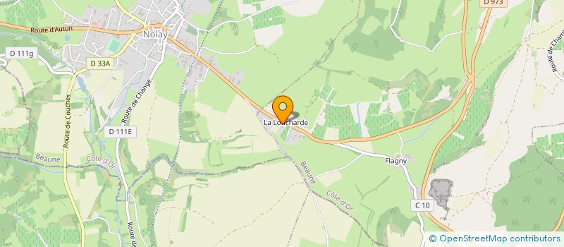 localisation de l'entreprise GARAGE FOURRIER à NOLAY