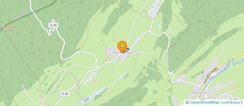 localisation de l'entreprise GARAGE FRAGNIERE  CHAUX-NEUVE