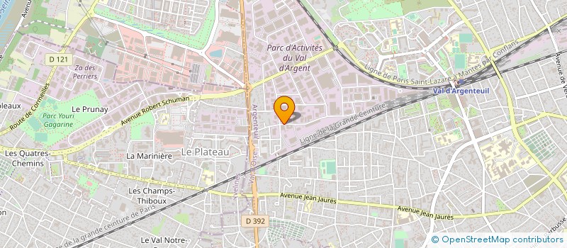 localisation de l'entreprise GARAGE FRANCE CAR S à ARGENTEUIL