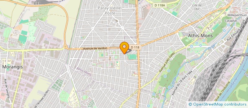 localisation de l'entreprise GARAGE FRANCIS-AUTOS  ATHIS MONS