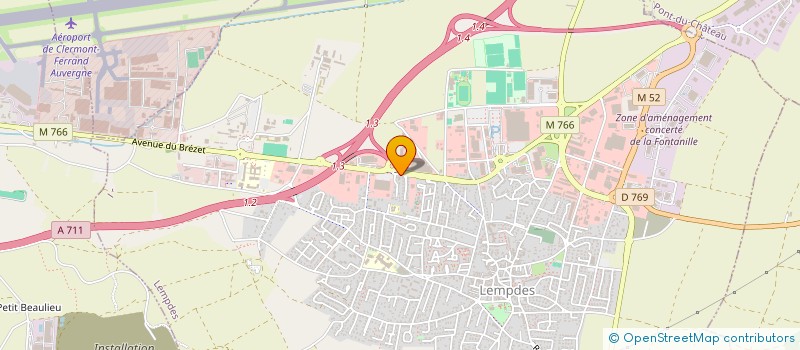 localisation de l'entreprise GARAGE FRANCOIS  LEMPDES