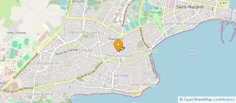 localisation de l'entreprise GARAGE FREDDY MACE à SAINT-NAZAIRE