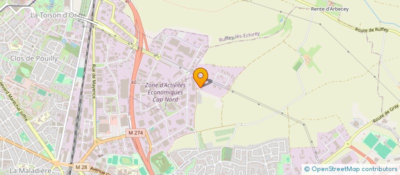 localisation de l'entreprise GARAGE FUCHS à SAINT-APOLLINAIRE