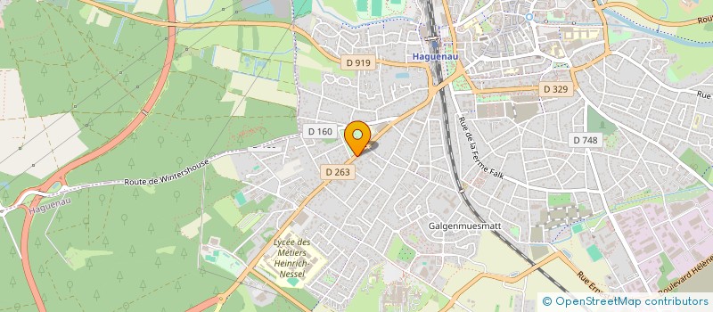 localisation de l'entreprise GARAGE FUCHS AUTOMOBILES  HAGUENAU