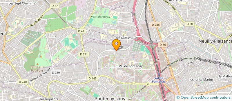 localisation de l'entreprise GARAGE G.D.P. à FONTENAY-SOUS-BOIS