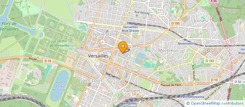 localisation de l'entreprise GARAGE G DESCHAMPS à VERSAILLES
