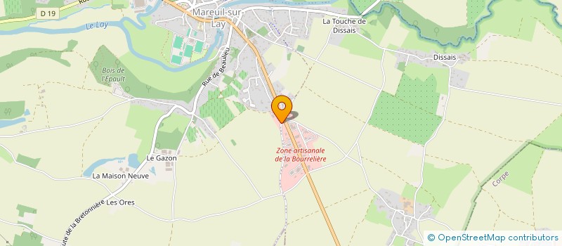 localisation de l'entreprise GARAGE GABILLAUD à MAREUIL-SUR-LAY-DISSAIS