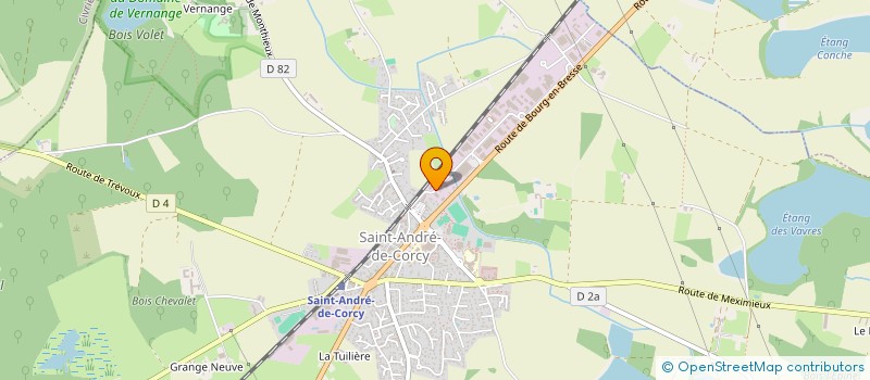 localisation de l'entreprise GARAGE GAGNEUX à SAINT-ANDRE-DE-CORCY