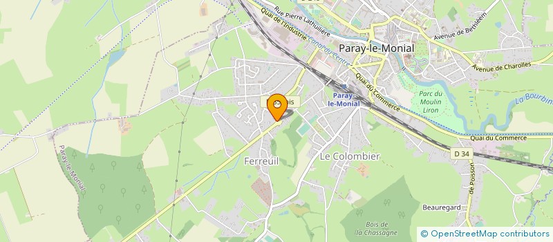 localisation de l'entreprise GARAGE GALAND  PARAY-LE-MONIAL