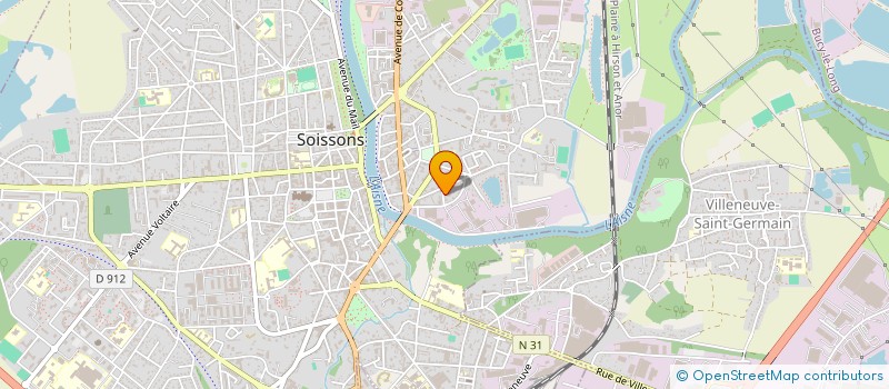 localisation de l'entreprise GARAGE GAMBETTA à SOISSONS